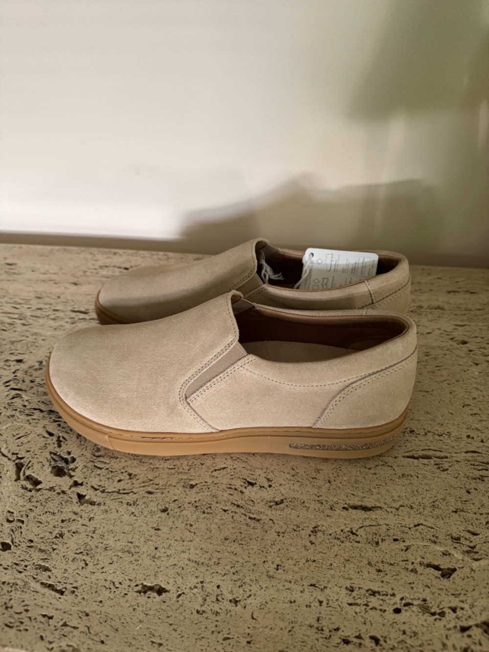 Birkenstock Oswego sandcastle suede with tan sole. Size EU40. MSRP $149.95 - Picture 7 of 16